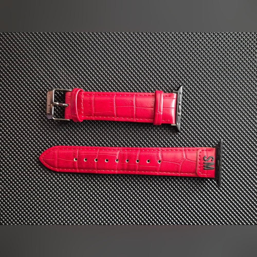 Red Steve Madden Apple Watch Band compatible with 38/40/41 mm